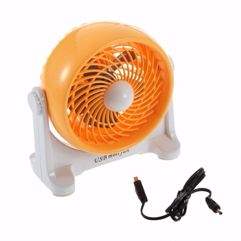 Portable Mini Rotary Desktop Fan PC USB Cooler Strong Wind: Default Title