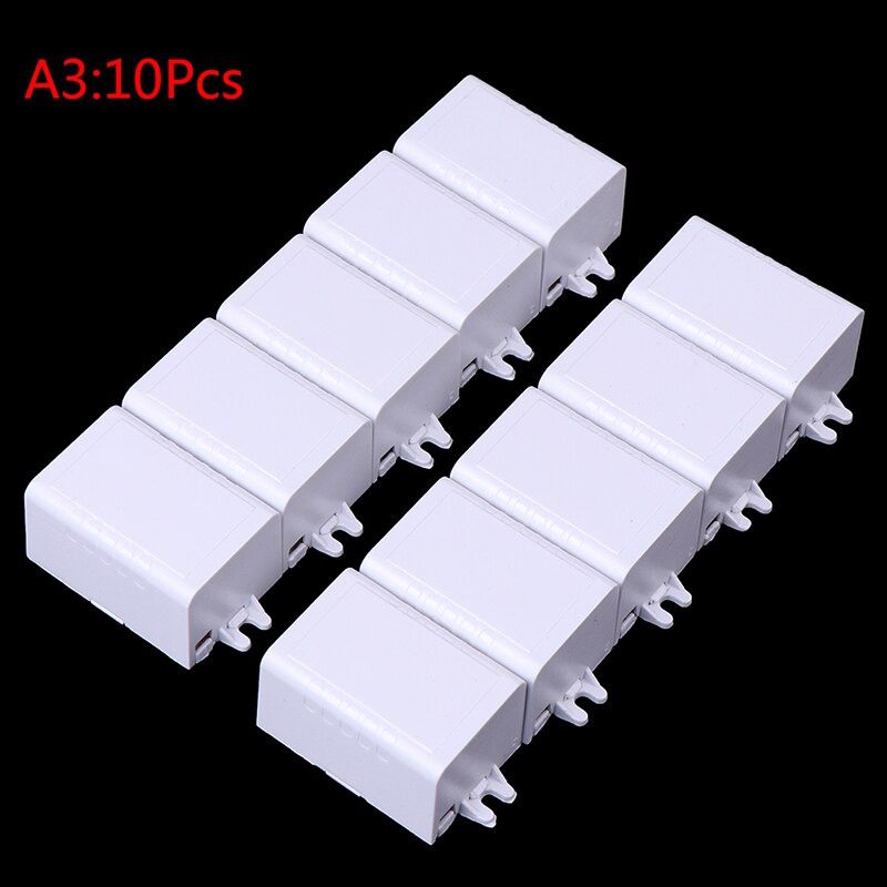 Waterproof Plastic Electronic Enclosure Project Box Connector White 37*26x22mm