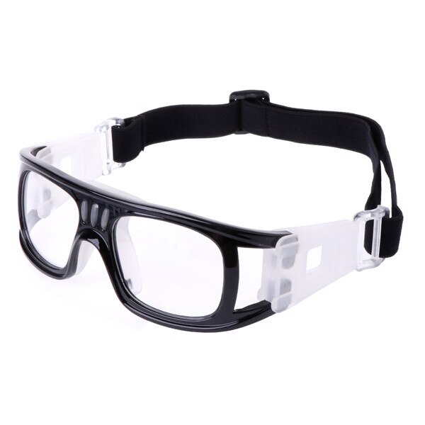 Basketball fodbold fodbold sport beskyttende elastiske beskyttelsesbriller: Sort