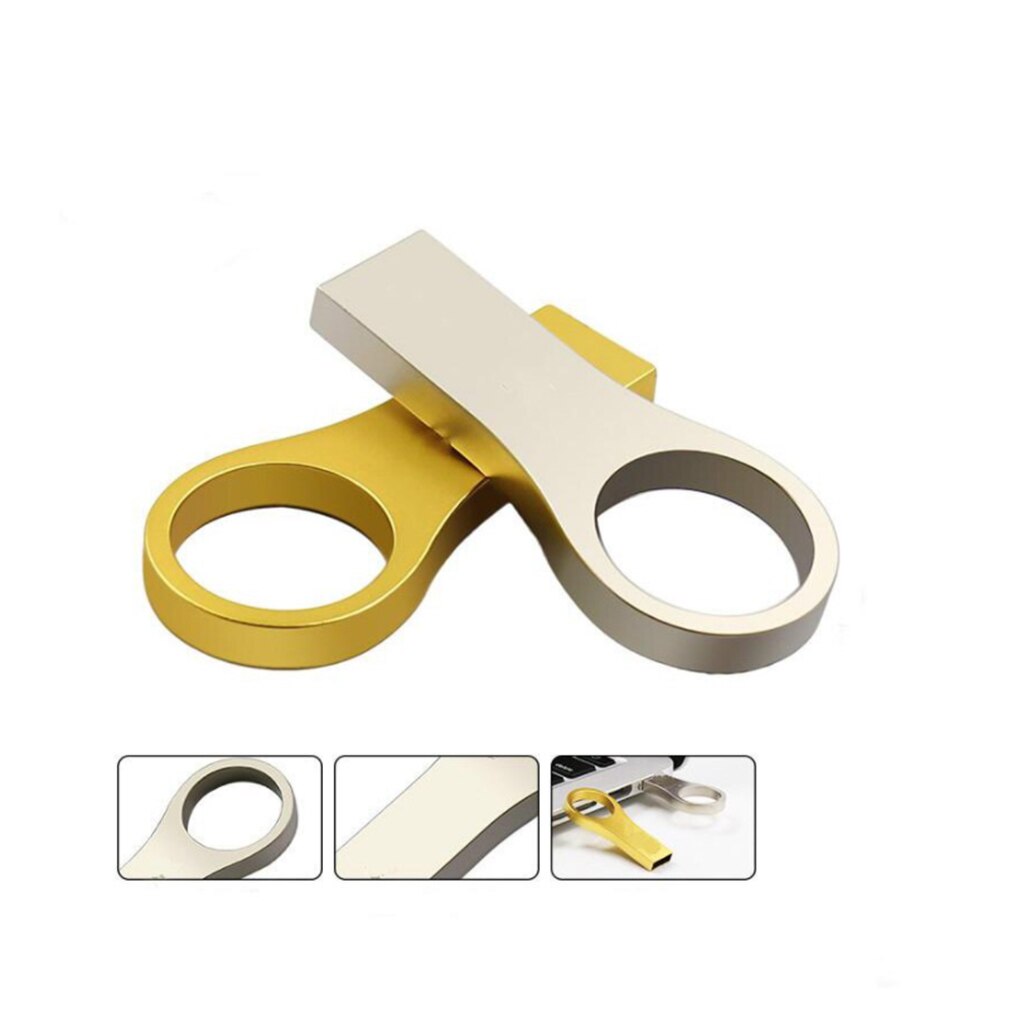 Metal cle usb flash drive 32GB 16GB pen drive 128GB 64GB waterproof pen drive 8GB flash memory USB 2.0 memo USB memory stick