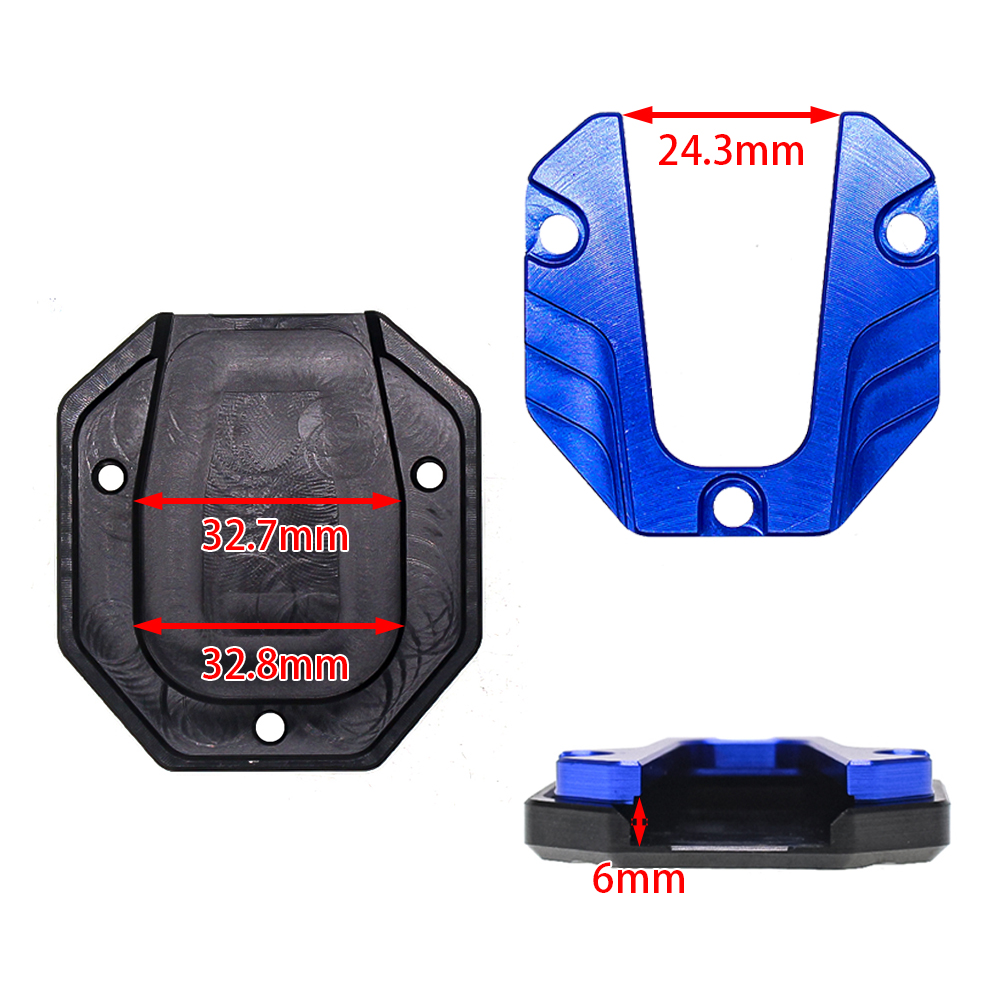 Universele Motorfietsen Kickstand Extender Voet Zijstandaard Verlengstuk Voetsteun Plaat Motorfiets Accessoires
