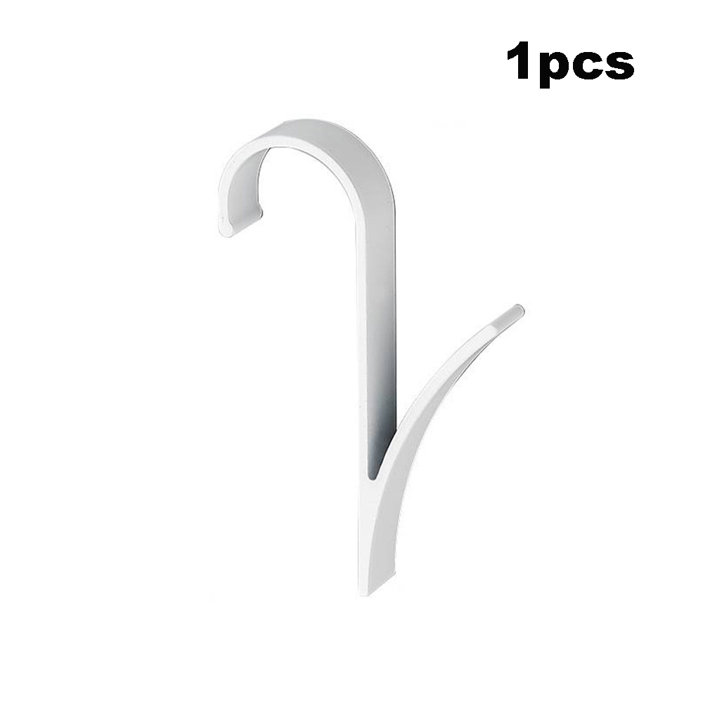 Crochet multifonctionnel en aluminium, espace de radiateur, porte d'armoire, crochet arrière, serviette de salle de bain, petit crochet, accessoires pour la maison, 1/2 pièces: Gris clair