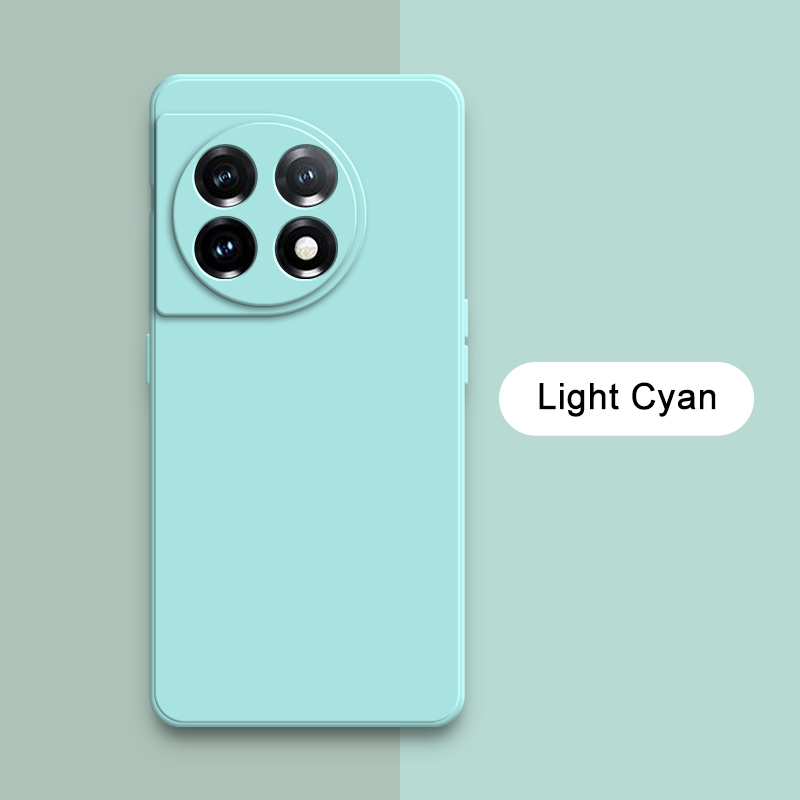 Oryginalne kwadratowe etui na telefon z płynnego silikonu dla Oneplus 11 R 11R Miękka, odporna na wstrząsy osłona ochronna 360 Obudowa mobilna Oneplus11: Neopren / MULTI