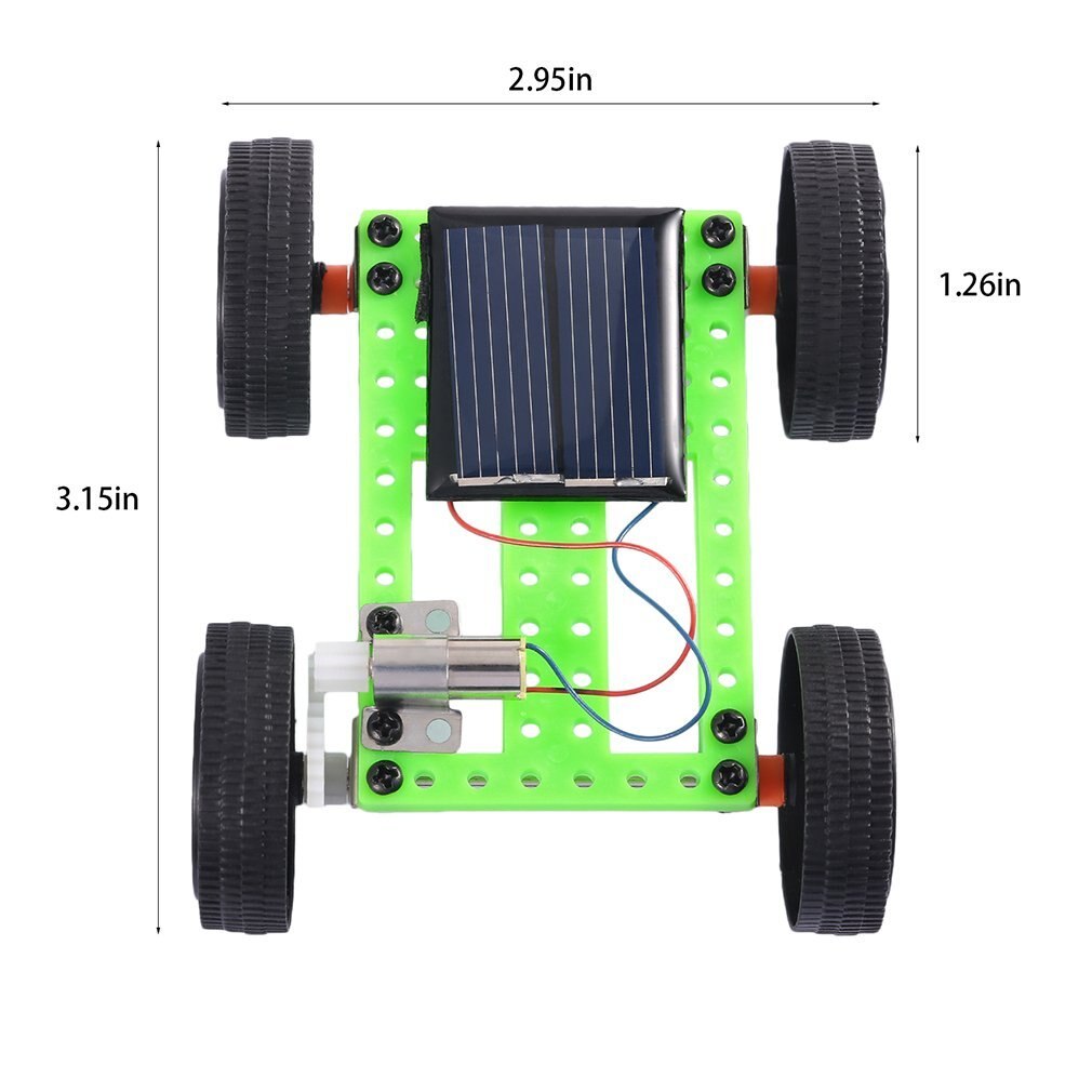 1 Set Mini Solar Powered Toy DIY Car Kit Children Educational Gadget Hobby Funny kids toys for boys girls robot kit robot car