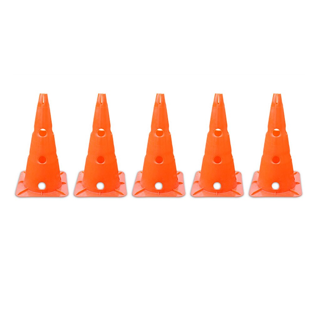 Conos deportivos duraderos para patinaje, marcador de entrenamiento de fútbol y soporte de disco para niños, actividad de campo: Naranja