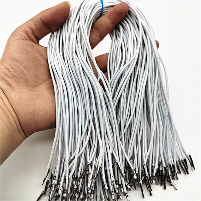 Cordón elástico de púas para mascarillas, cuerda redonda elástica con púas de Metal, sujetador para fabricación de máscaras, encuadernación de libros: Dorado