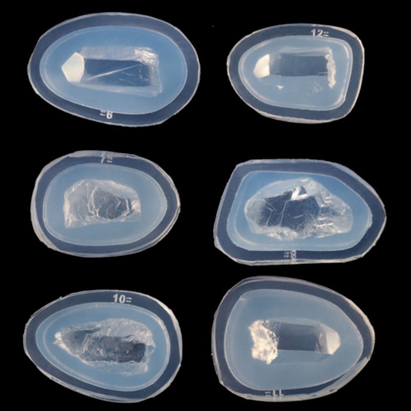 DIY epoxy transparent silicone mold crystal epoxy mold silicone ore Spar crystal cluster transparent mold: B