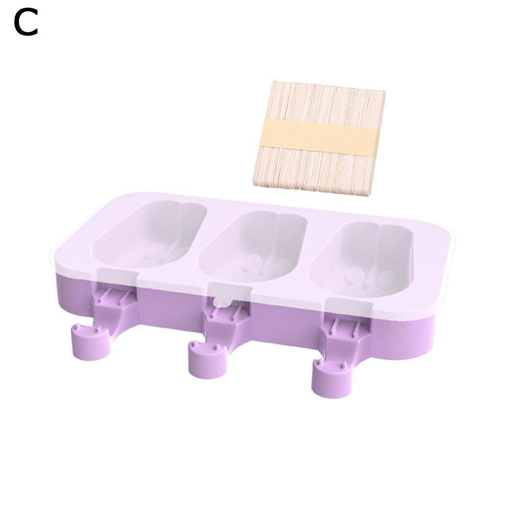 Moule à glace en silicone pour bâtonnets de glace, moules à glace recouverts, moules à glace pour enfants,  x8 moules en 7, 50 bâtonnets faits à la main, glace en bois  m0 l 2: Lapin