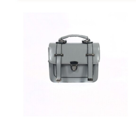 Vintage Women Small Square Bag Girls Handbags Retro Shoulder Bag Messenger Bag Crossbody Phone Bag: Gray