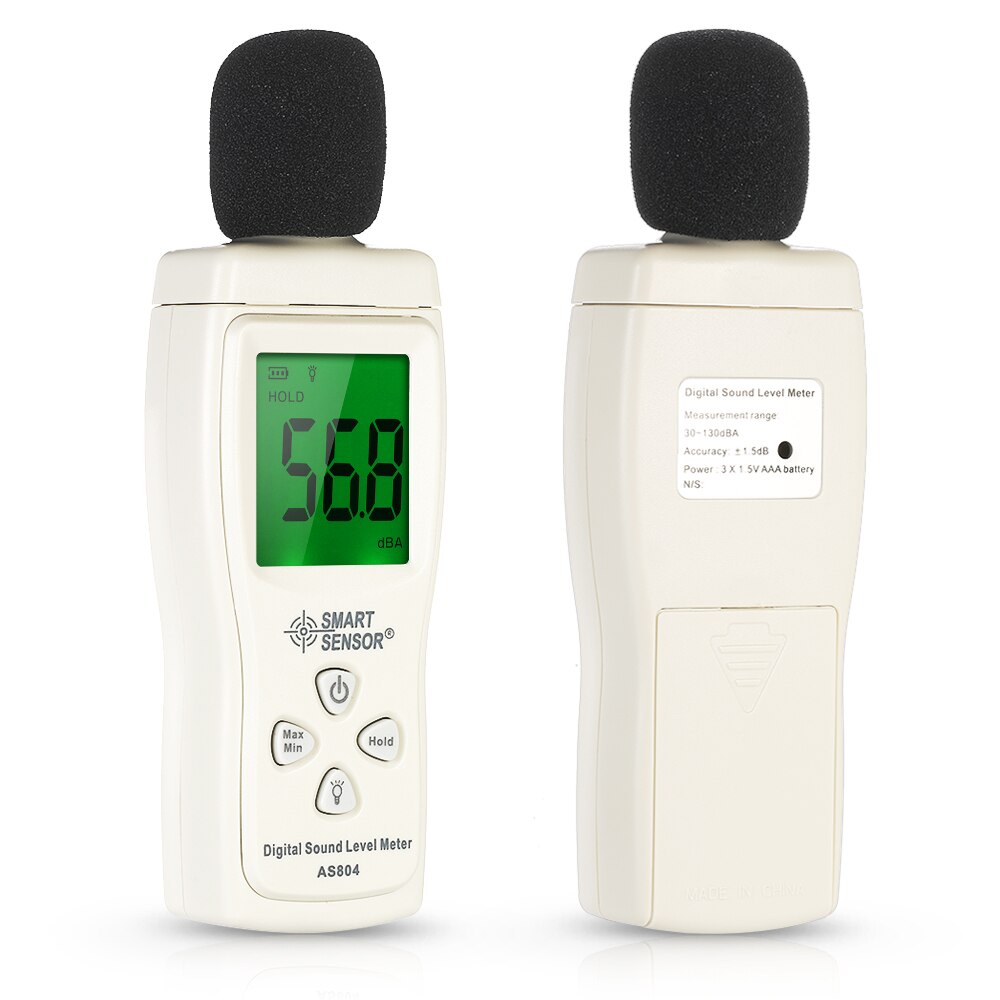 SENSOR Noise Meter Mini Digital Sound Level Meter LCD Display Noise Meter Noise Measuring Instrument Decibel Tester 30-130dBA
