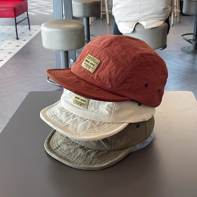 Gorra de pico de pato de ala corta, sombrero Retro versátil para el sol, gorra de béisbol suave de verano