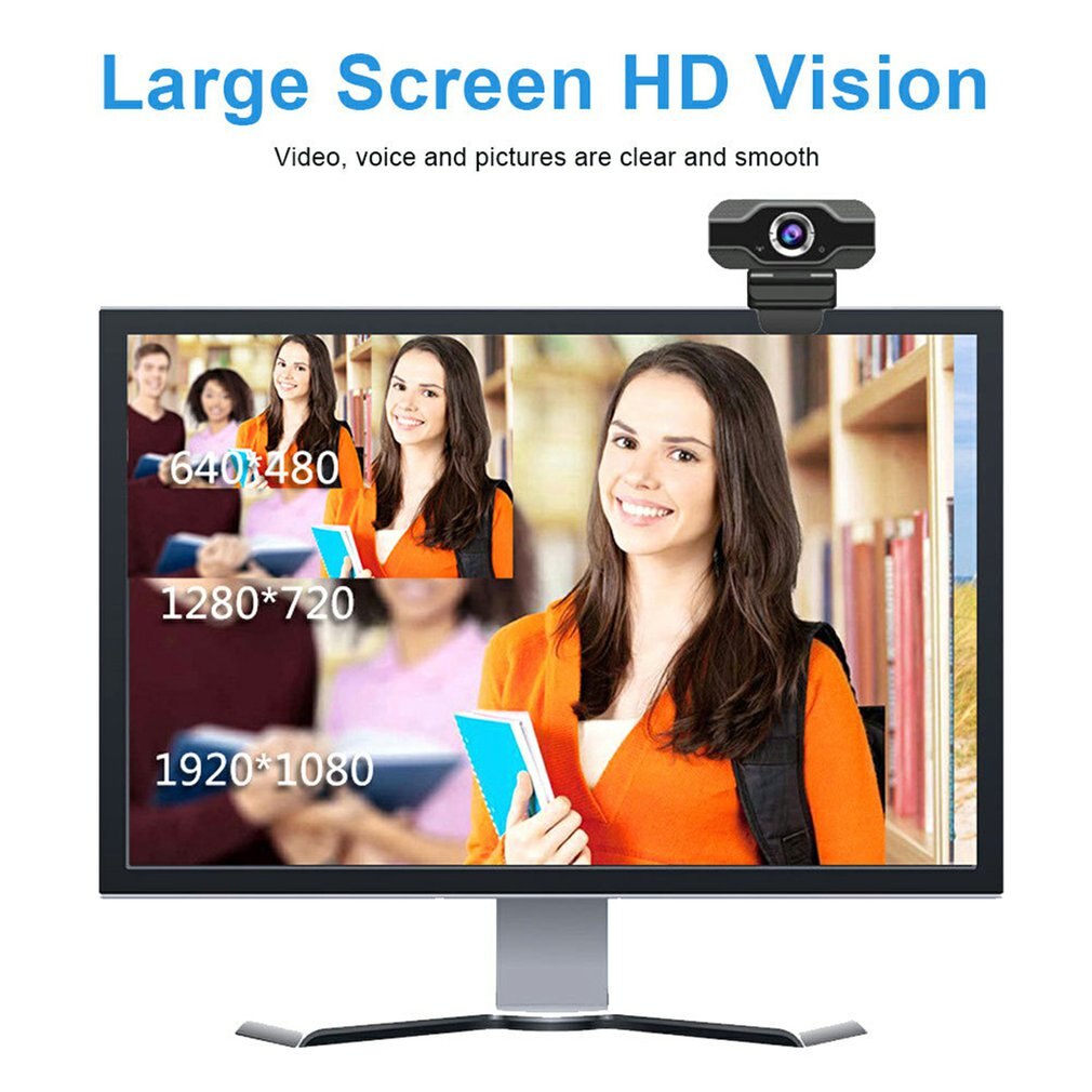 Webcam 1080p 60 fps web cam 4k web kamera med mikrofonkameraer web til pc usb kamera webcam fuld  hd 1080p webcam 4k