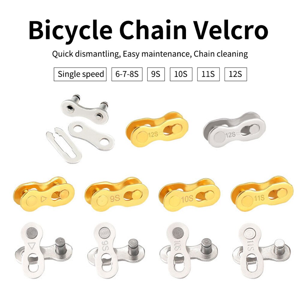 1 Paar Bike Chain Quick Link Voor 6/7/8/9/10/11/12 Speed Ketting mtb Racefiets Aansluiten Master Link Ontbrekende Quick Connector