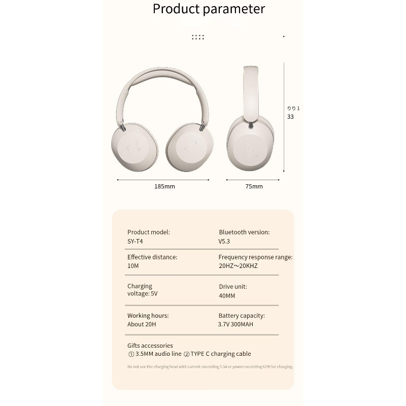 Bluetooth-muziekheadset, draadloze headset, sportoortelefoon met hoge batterij, universeel