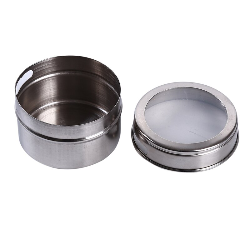 Edelstahl Magnetische Gewürz Gestell Topf Kraut Zinn Krug Lagerung Halfter Kochen Stehen Staubdicht Sichtbar Gewürz Glas Menage: Ursprünglich Titel