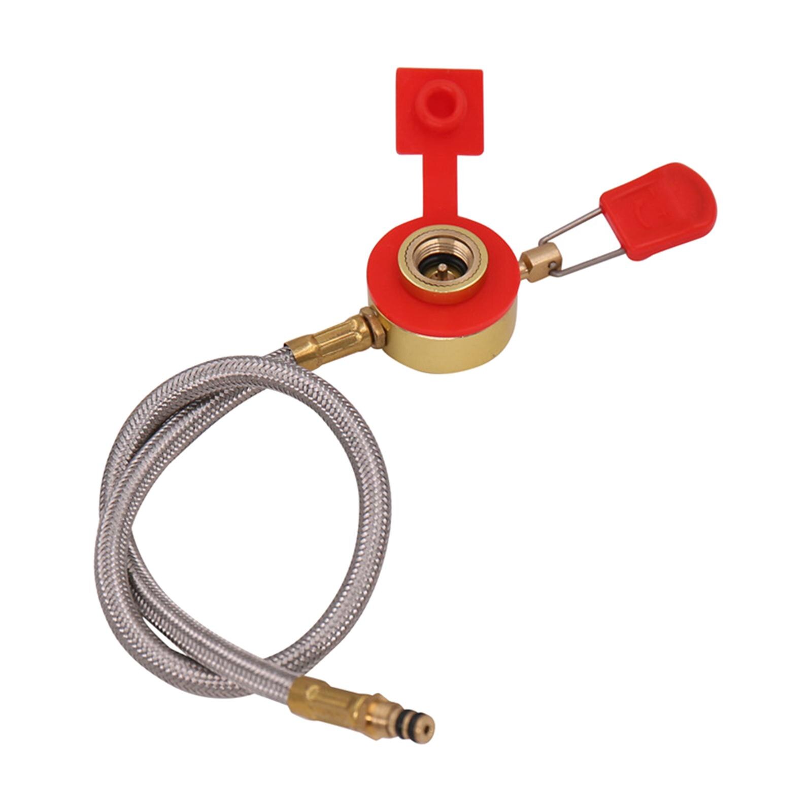 Propane Adapter Hose Valve,Air Nozzle Converter Camping Garden BBQ Grill Backpack Stove Cylinder Fitting Pipe Connection