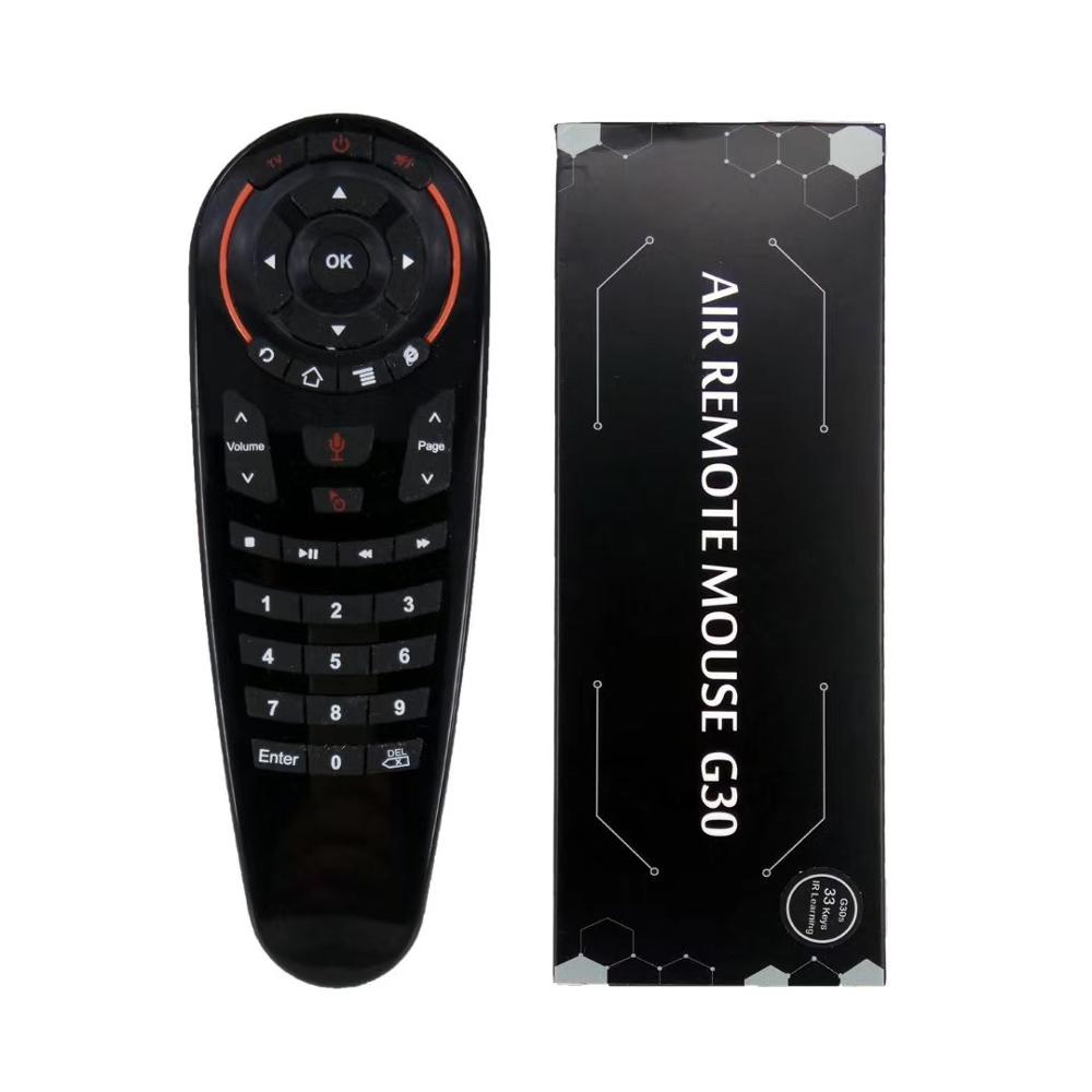 G30S 33IR Universal RF Air Mouse Remote support voice function,google assistant for android
