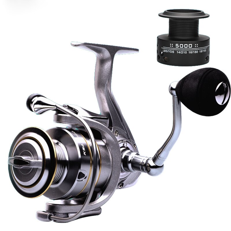 Mulinello da pesca a doppia bobina 14 1 BB di alta qualità 5.5:1 rapporto di trasmissione mulinello da Spinning ad alta velocità mulinelli da pesca alla carpa per acqua salata