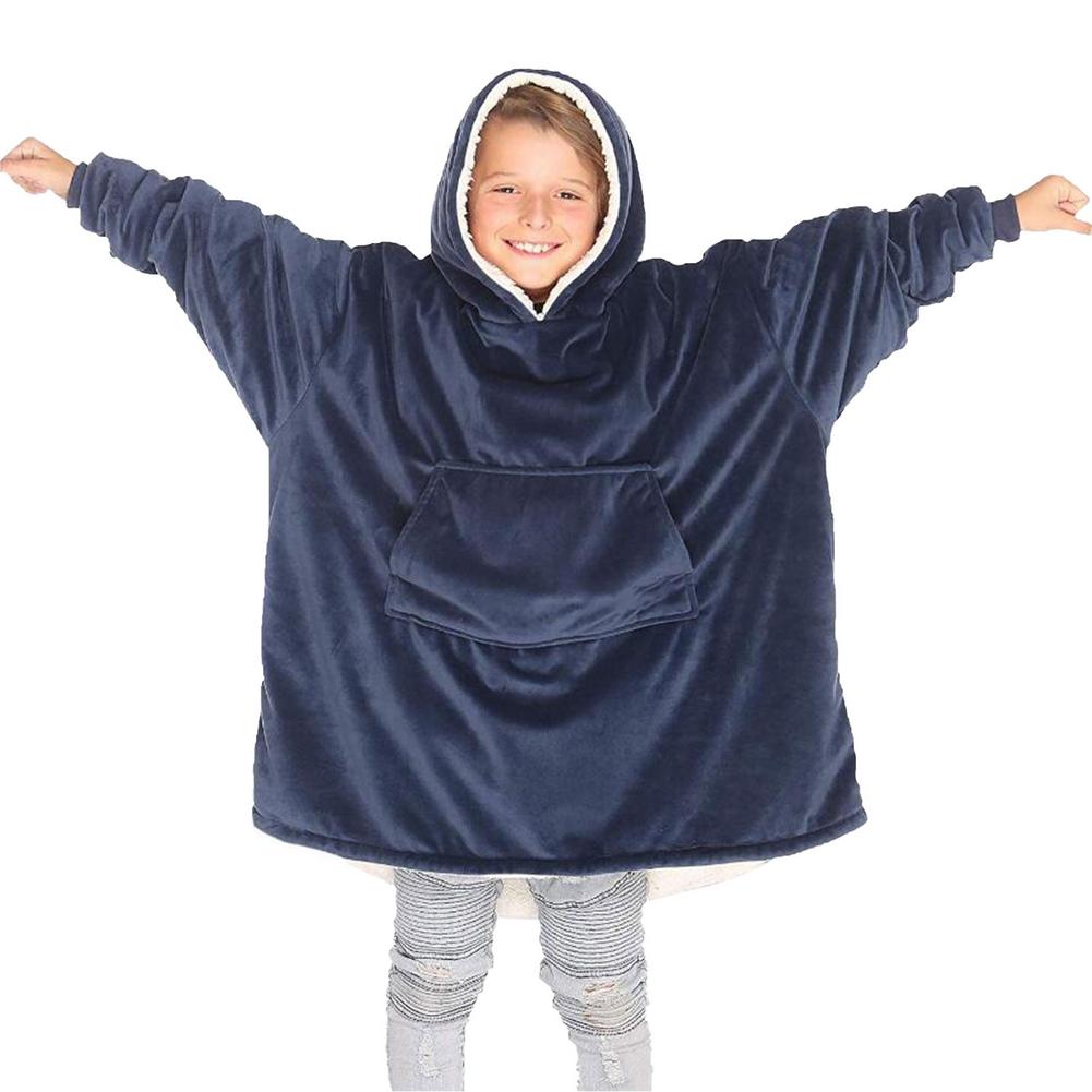 Tv Fleece Deken Hooded Winter Sweatshirt Voor Kinderen Dekens Kids Badjas Sofa Gezellige Deken Warmable: 2