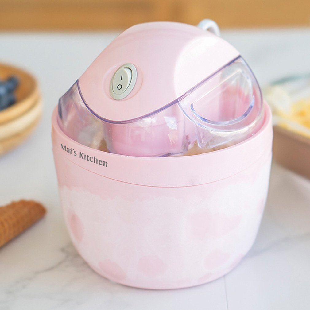 Mini Portable Ice Cream Machine 500ML Home Automatic DIY Ice Cream Machine Dessert Maker Tool