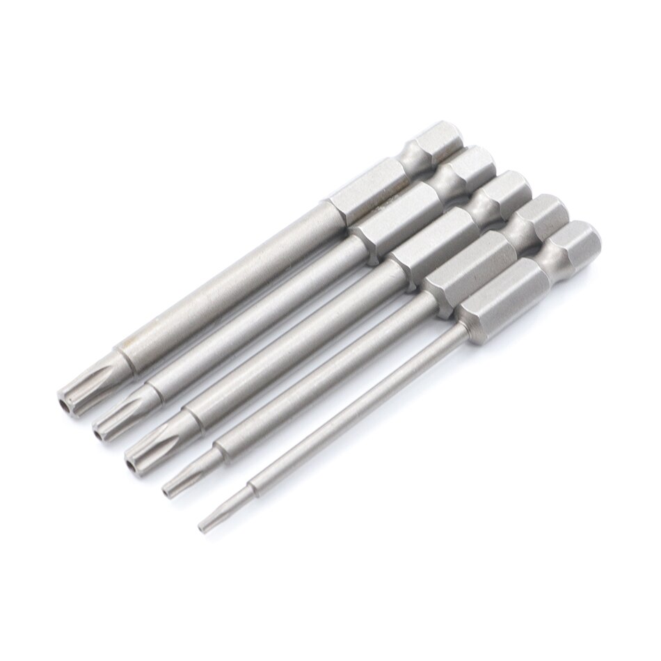 75Mm 1Pcstorx Schroevendraaier Bit S2 Gelegeerd Staal 1/4 "Hexagon Handvat T6-T40 Handleiding Elektrische Schroevendraaier Batch