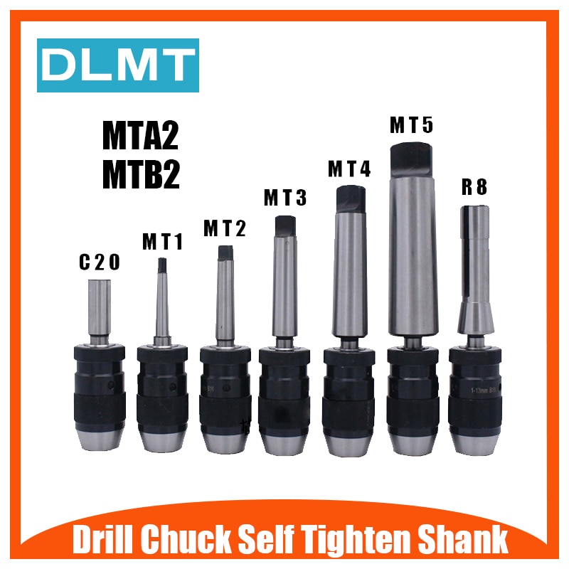 Automatische Vergrendeling Chuck 1-16mm B16 B18 en Taps Toelopende Staaf MTA2 MTB2 1-13 3-16 bewerkingscentrum Boren Machine