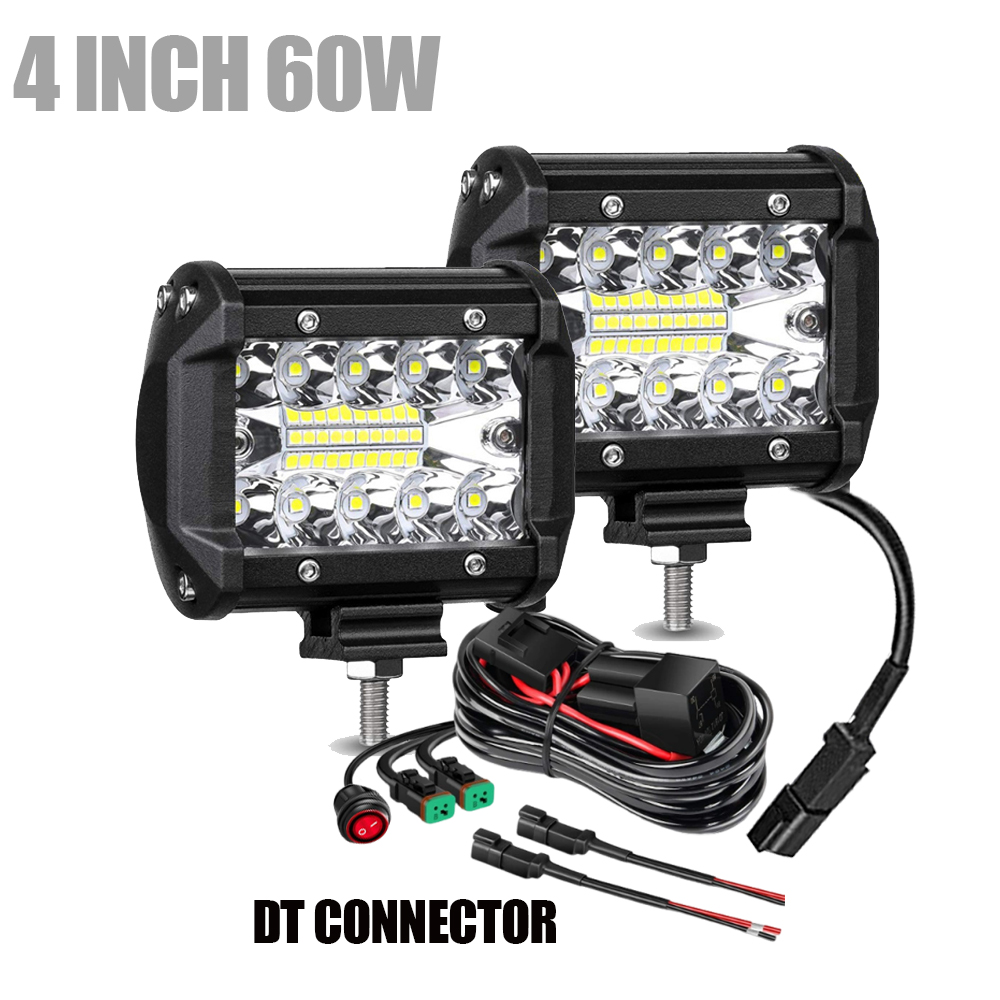 LED Werklamp Bar met DT Connect Kabelboom Offroad 4X4 Auto Led Spots Auto Ledbar Pods Tractor ATV accessoires: MULTI