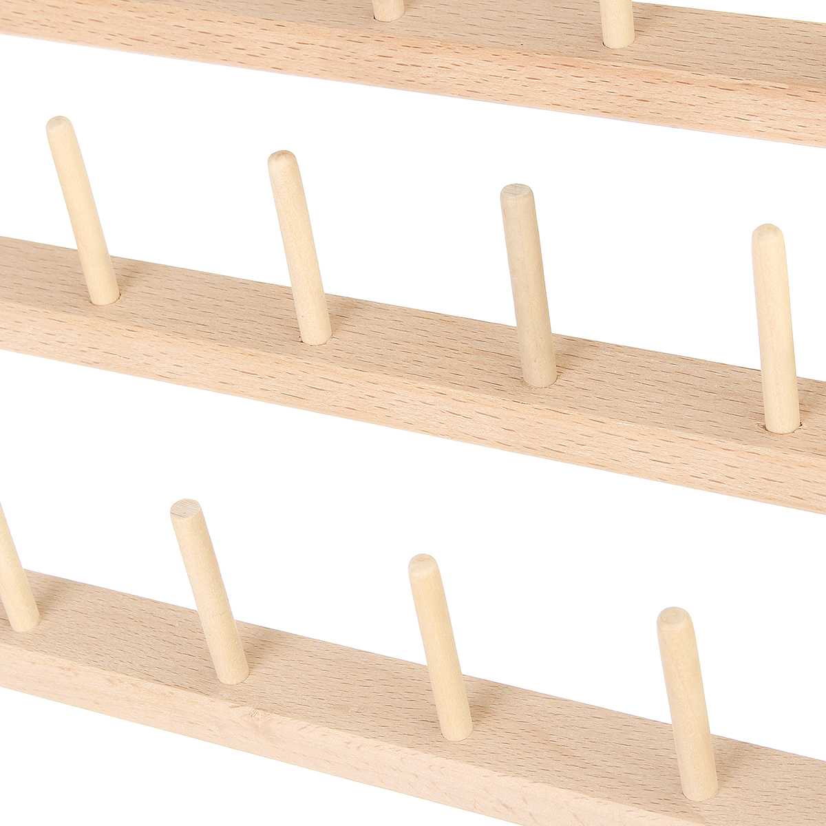 Spools Wood Thread Rack Spool Sewing Wooden Organizer Thread Tailor Rack Premium Beechwood Storage Holder 120 Axle