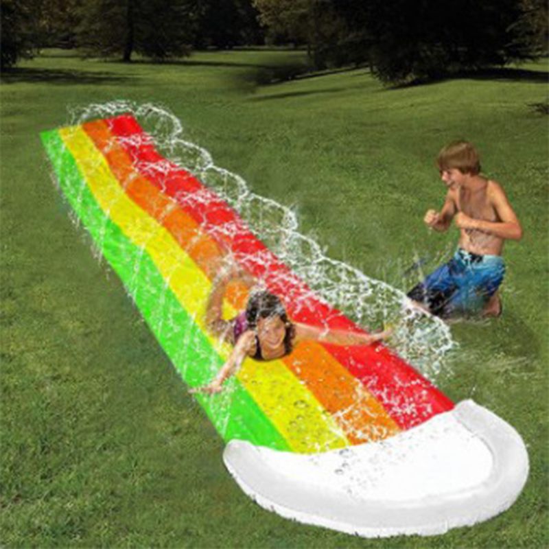 Kinderen Surf Pvc Glijbaan Outdoor Zomer Achtertuin Surfplank Tuin Grappige Splash Zwembad: Default Title