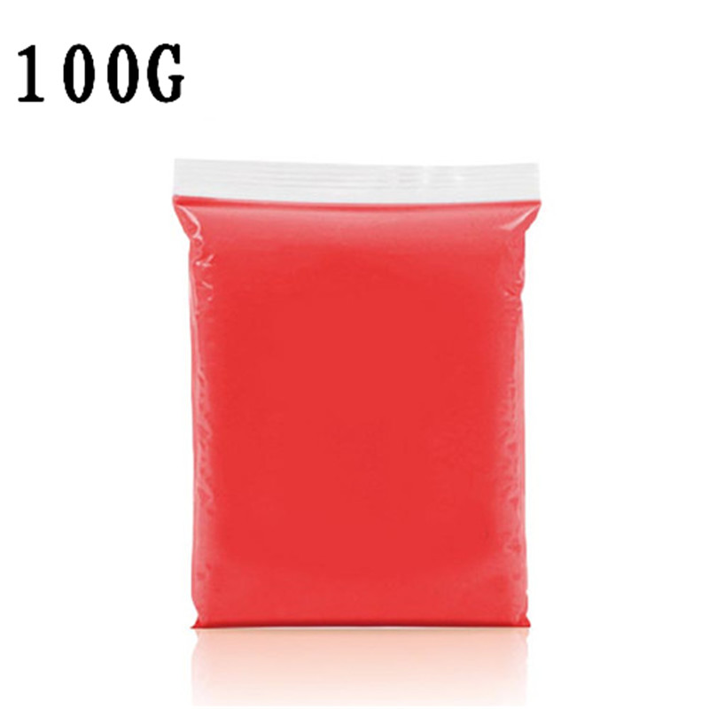 Fluffy Slime Toys Kids DIY Modelling Polymer Clay Intelligent Learning Education Slime Additives Plasticine Toys For Children: Red