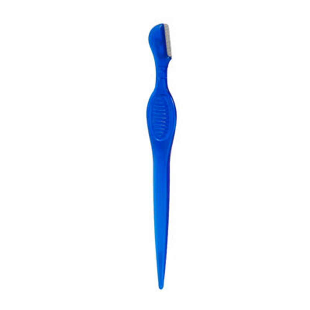 Wenkbrauwen gezichtshaar verwijderaar trimmer scheermes shaper vrouwen beautytool wenkbrauw scheermes gezichtshaar verwijderaar wenkbrauwtrimmer: Blauw