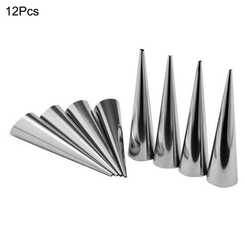 Baking Tool Home Garden Kitchen Dining Bake Ware Baking 5/12Pcs Conical Croissant Mold Pastry Tools: D