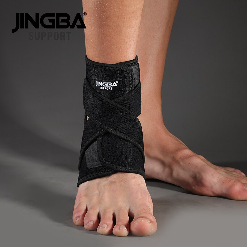 Jingba Ondersteuning 1 Pcs 3D Neopreen Verstelbare Enkel Ondersteuning Protector Voetbal Basketbal Enkel Ondersteuning Brace Beschermende Tobillera