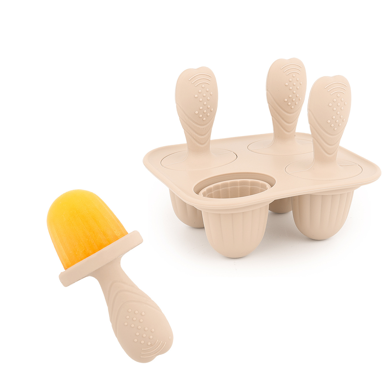 Silicone Ice Cream and Breast Milk Popsicle Mold DIY Homemade Ice Cream Mold Kitchen Small Tool: Blue