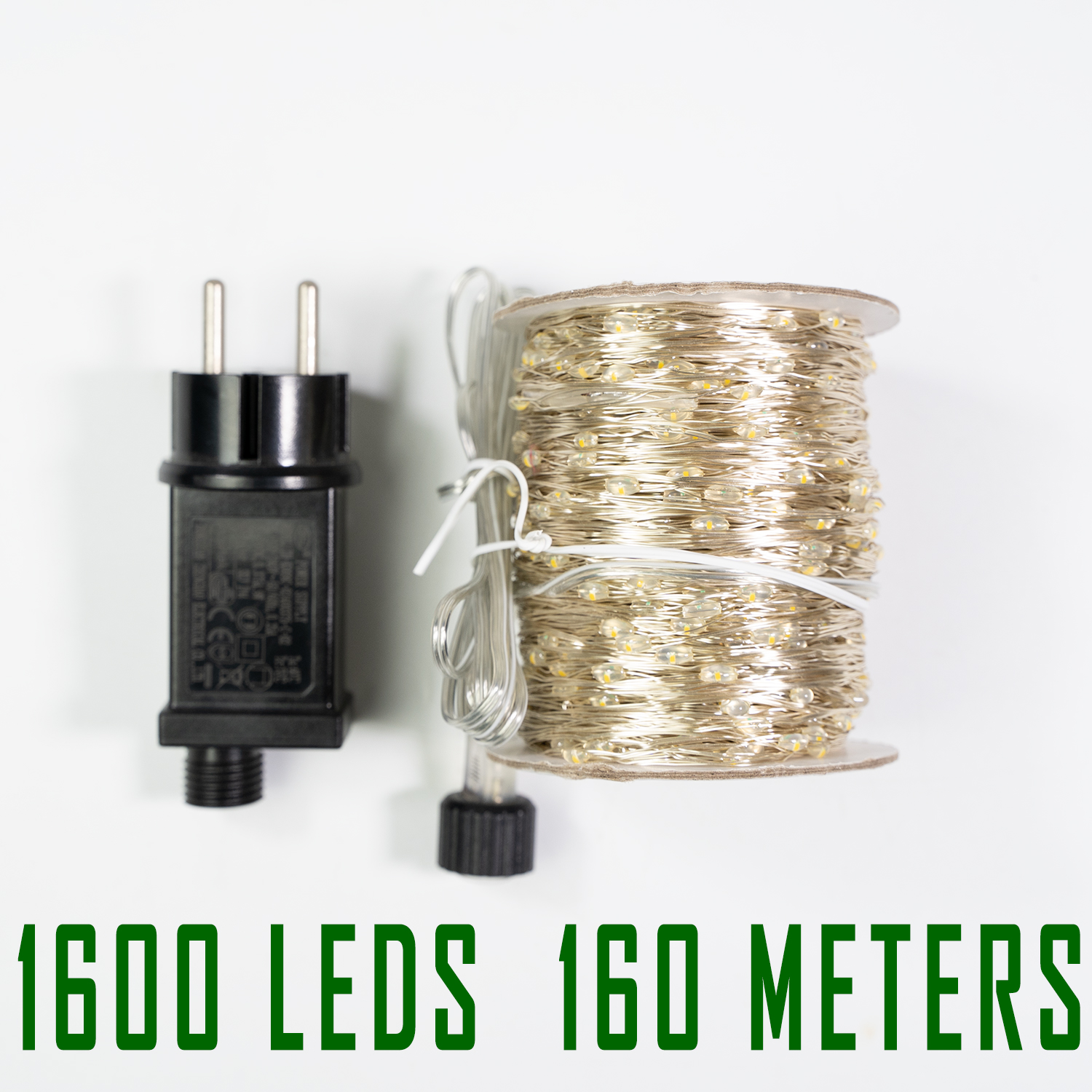 10m-200m led luzes da corda guirlanda rua fadas lâmpadas de natal ao ar livre à prova dwaterproof água para jardim pátio casa árvore decoração do casamento: 1600LEDs 160Meters / Warm White