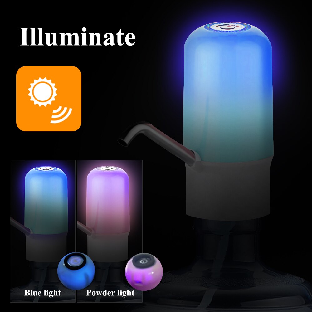 1PCs Elektrische Water Dispenser Draagbare Gallon Drinkfles Schakelaar Smart Draadloze Waterpomp USB Opladen Voor Home Office