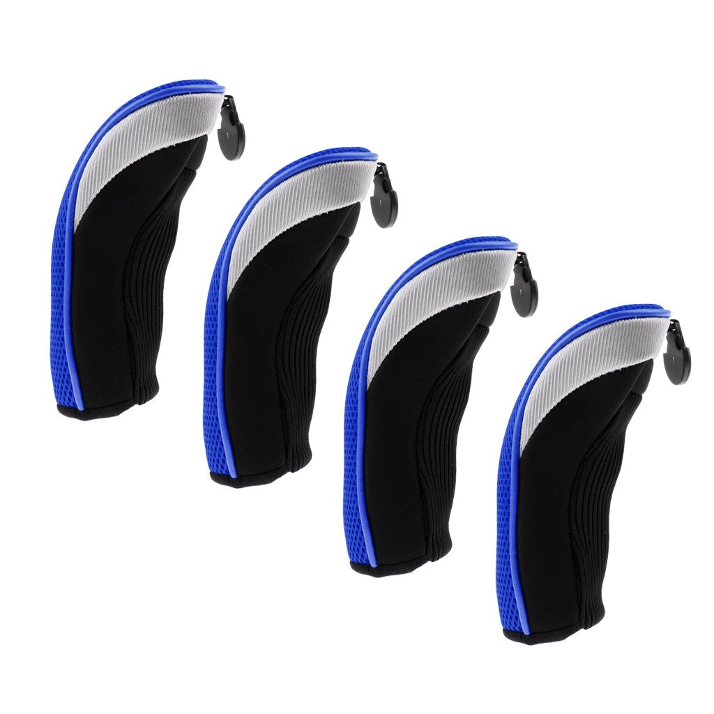 Pak Van 4 Universele Golf Hybrid Cover 3,4,5,7,X Driver Hybrid Fairway Headcovers Golf Club Putter Voor Golf Accessoires