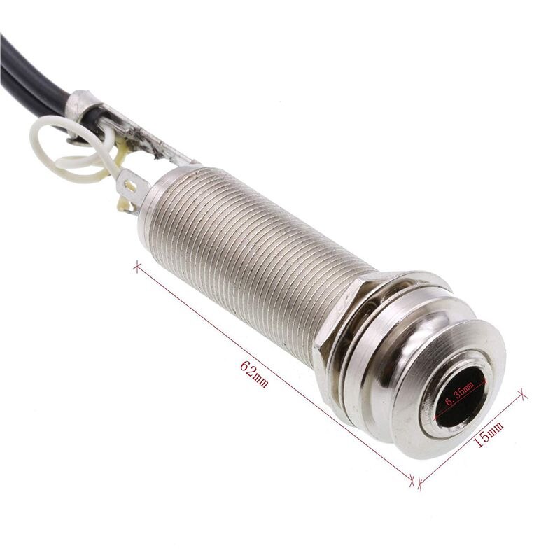 21-INCHES Wire Length 1/4 Inch Output Jack 2 In 1 Piezo Pickup Disc Transducer for Guitar Violin Ukulele Mandolin Banjo Cello(wi
