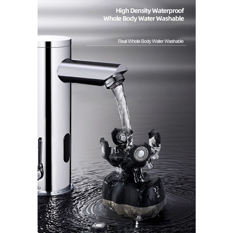 Electric Razor for Men Waterproof Electric Shaver 5D Floating Head Shavers for Bald Men