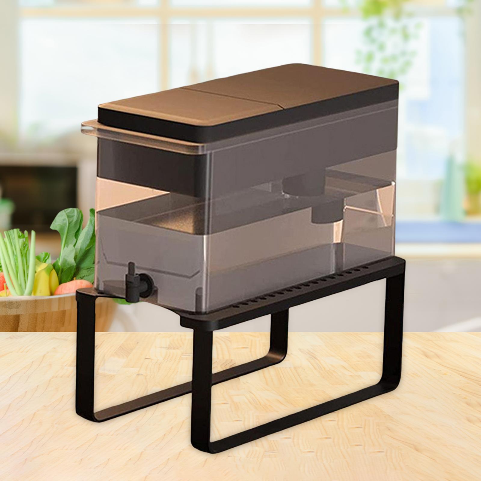 Soporte de filtro de agua de sobremesa, organizador de cocina, dispensador de filtro de agua multifuncional desmontable, soporte para dispensador de bebidas