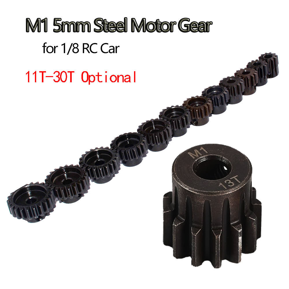 2Pcs M1 5mm 11t 12t 13t 14t 15t 16t 17t 18t 19t 20t 21t 22t 23t 24t 25t 26t 27t 28t 29t 30t Ritzel Motor Getriebe für 1/8 RC Auto