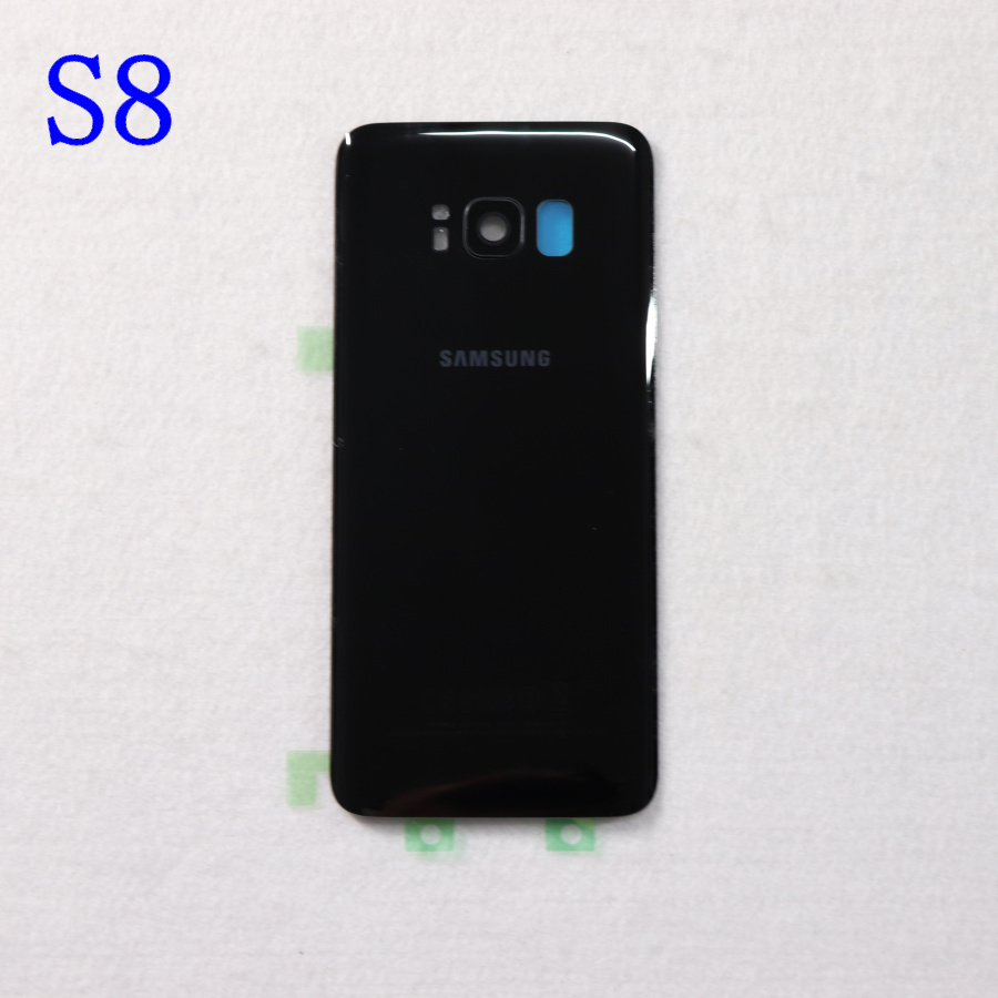 Cover posteriore in vetro per SAMSUNG Galaxy S8 G950, custodia posteriore in vetro G950FD S8 Plus S8 G955, G955FD, G955FD, G955FD: S8 Black