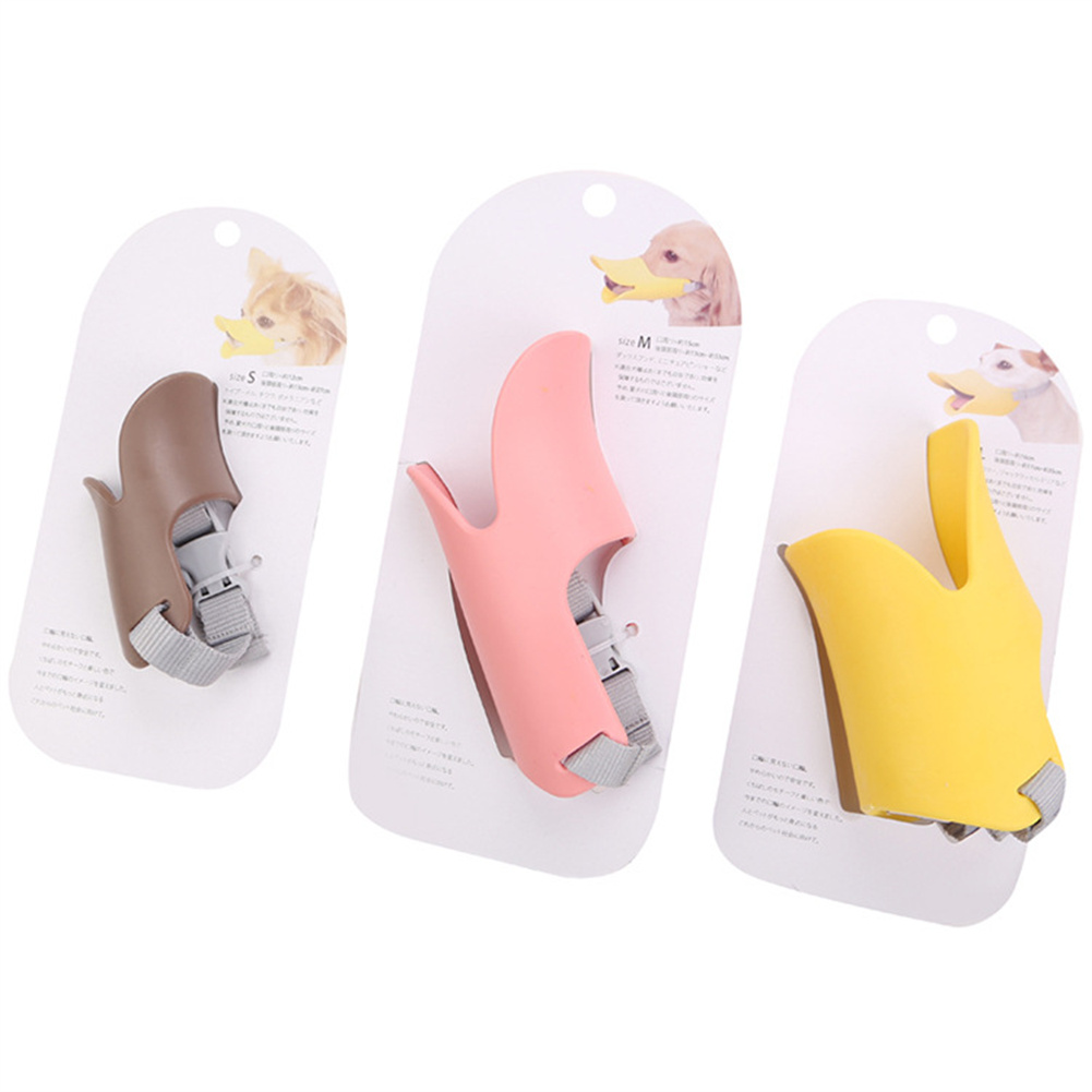 Dog Muzzle Silicone Duck Muzzle Mask for Dogs Anti Bite Stop Barking Small Large Dog Mouth Muzzles Pet Dog Accessories