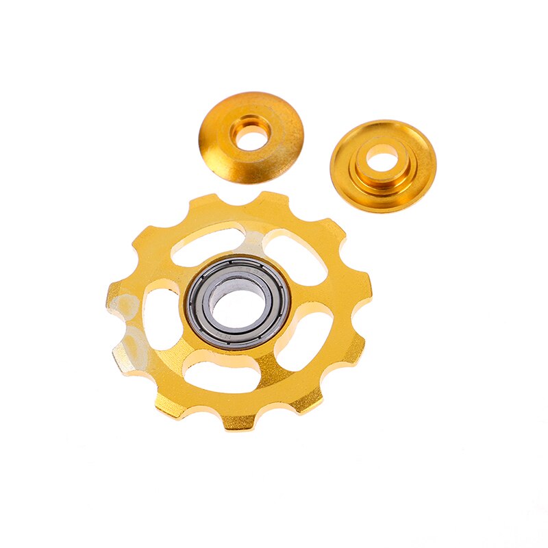 4/5/6mm 11t mtb cykel bakväxel jockey hjullager remskiva vägcykel styrrulle: Guld-
