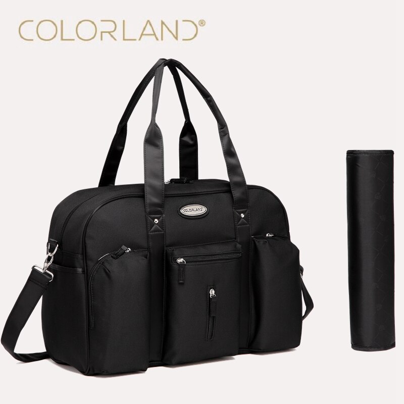 Colorland, bolso de pañales de para bebé, momia, bolsa de pañales de maternidad, organizador para papá, bolsas de mensajero cambiantes, bolso de mano para madre, bolso maternal