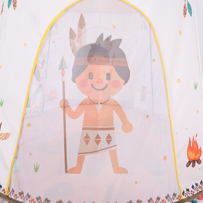 Kid Tent Huis Draagbare Prinses Kasteel Aanwezig Hangen Vlag Kinderen Teepee Tent Spelen Tent Verjaardag Christmas