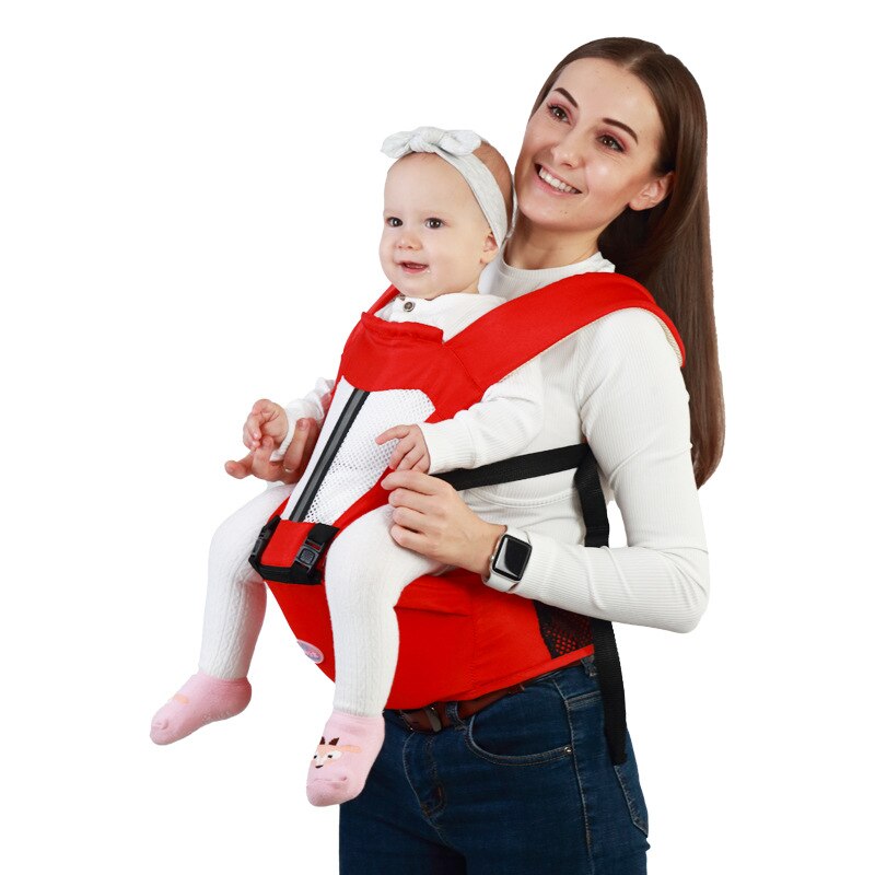 Voor 0-12 Maand Baby Auto Carriers Baby Accessoires Baby Wraps Sling Bag Carry Carier Riem Draagdoek Baby Hip seat Canguro Hombre: WHITE