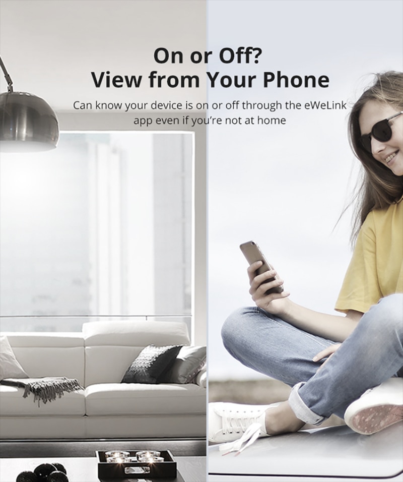 1/3/5PCS SONOFF WIFI R2 MINI Two-Way Smart Switch Voice Remote Control SmartThings Hub Via Alexa Google Home EWeLink Smart Life