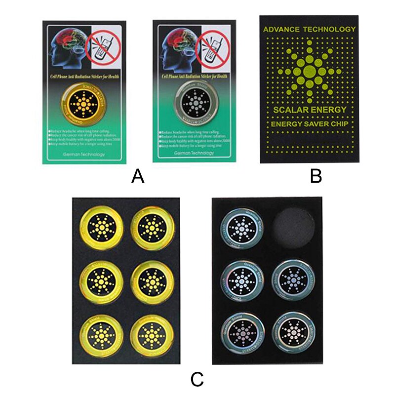 1/6/10 Pcs Radiation Shield Cell Phone Anti-Radiation Sticker Protection for Mobile Phone DOM668