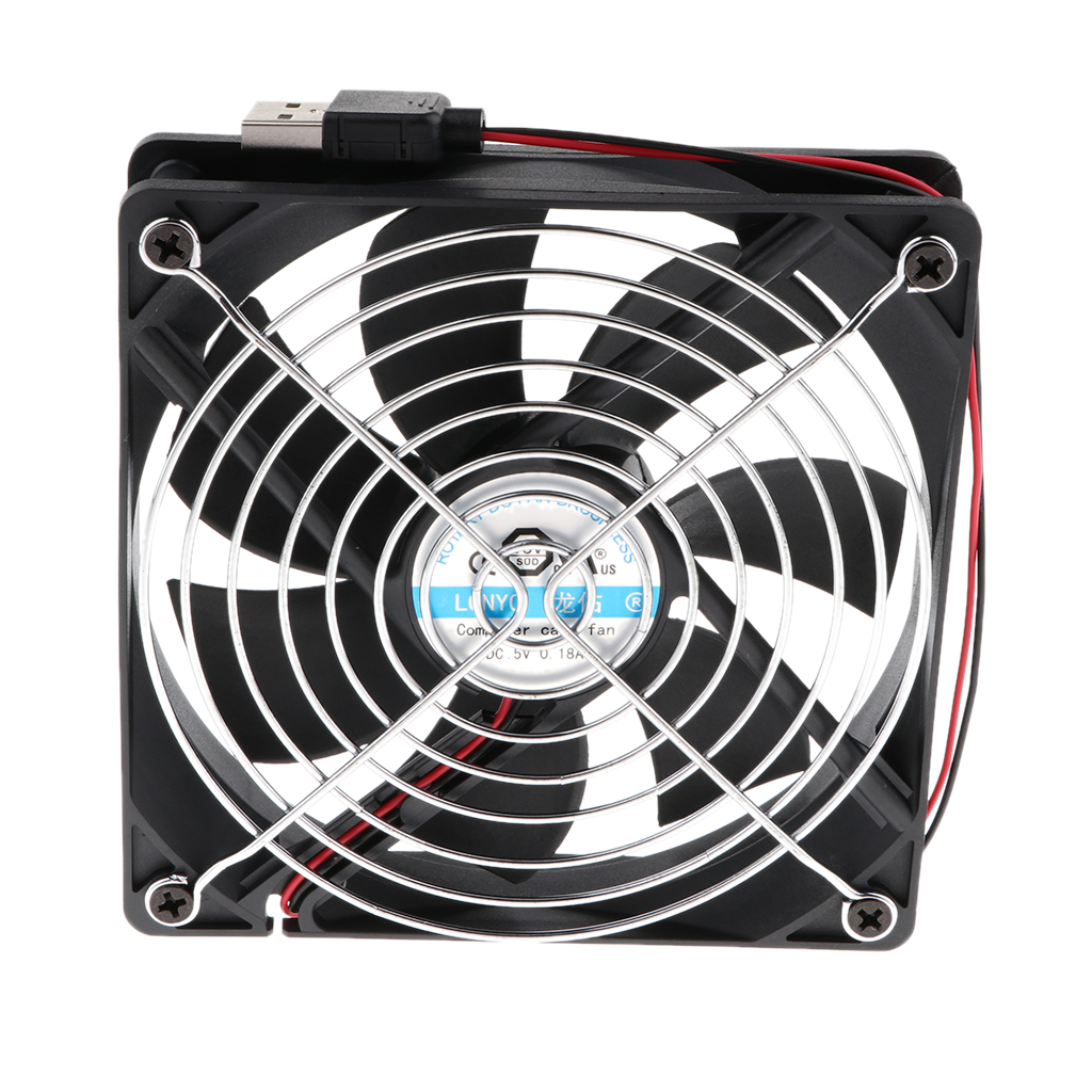 Quiet 120mm USB Cooling Fan For Receiver DVR Silent